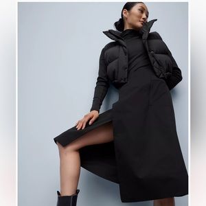 A-Line High-Rise Wrap Skirt / BLK 4